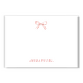 Pink Bow Flat Notecard