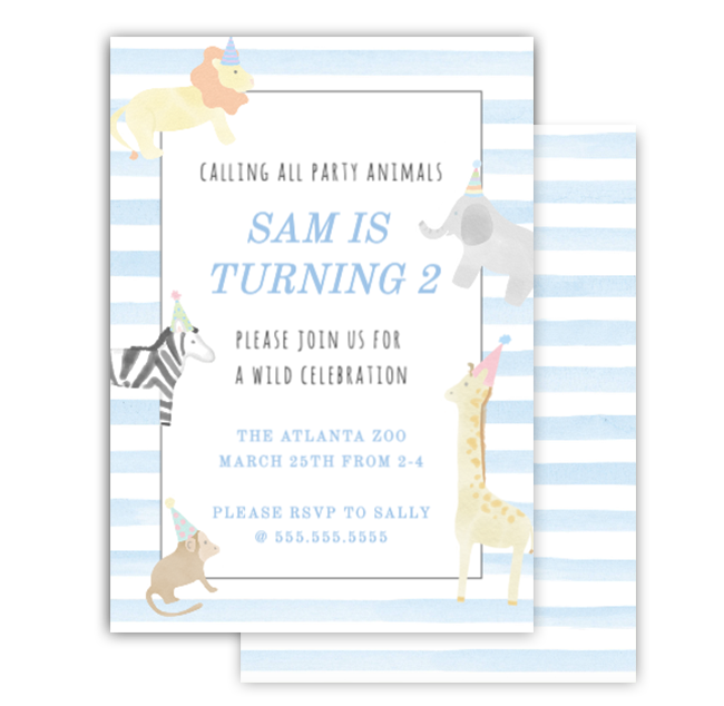 Party Animals Invitation