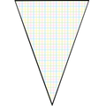 Pastel Plaid Pennant Banner