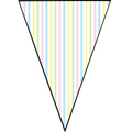 Pastel Stripes Pennant Banner