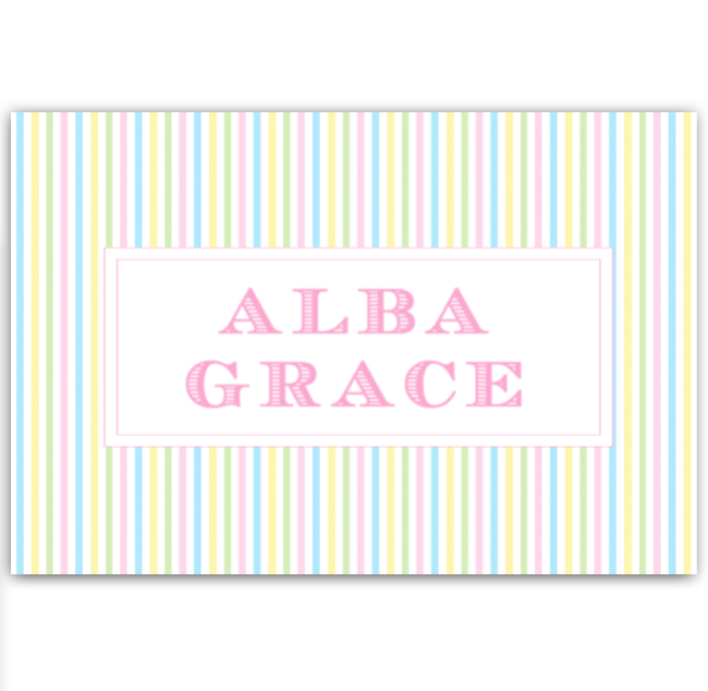 Pastel Stripes Placemat