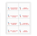 Patriotic Summer Buffet Labels / Placecards