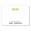 Teacher Pencil Notecard