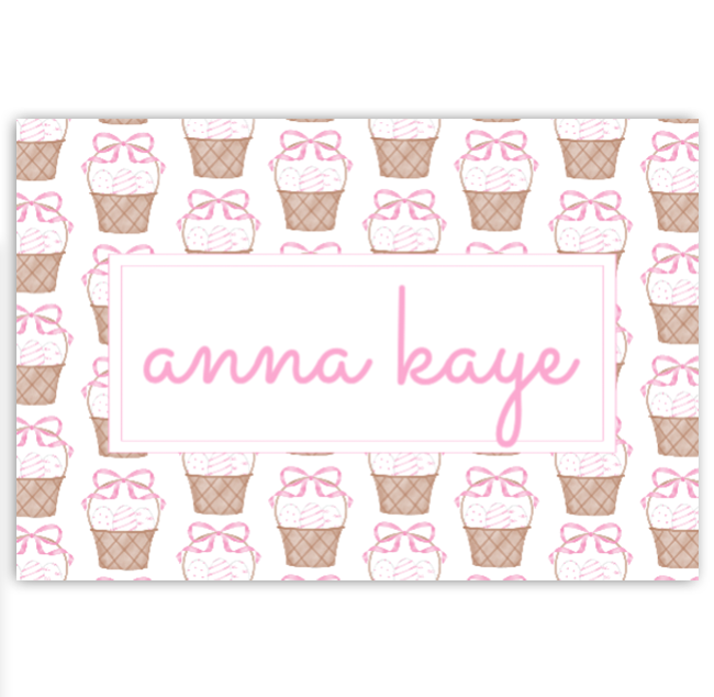 Pink Easter Baskets Placemat