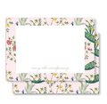 Pink Chinoiserie Flat Notecard