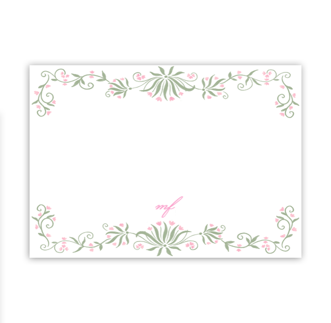 Pink Ladylike Notecard