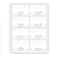 Pink Ladylike Buffet Labels / Placecards