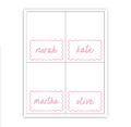 Pink Wave Place Cards / Buffet Labels