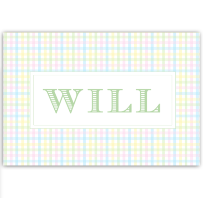 Pastel Plaid Placemat