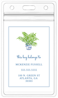 Chinoiserie Plant Bag Tag