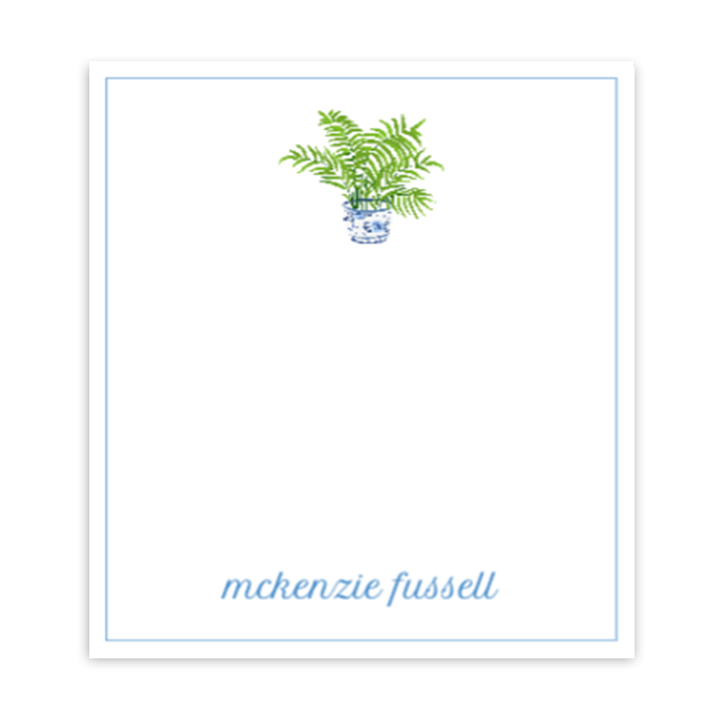 Chinoiserie Plant Notepad