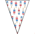 Patriotic Pops Pennant Banner