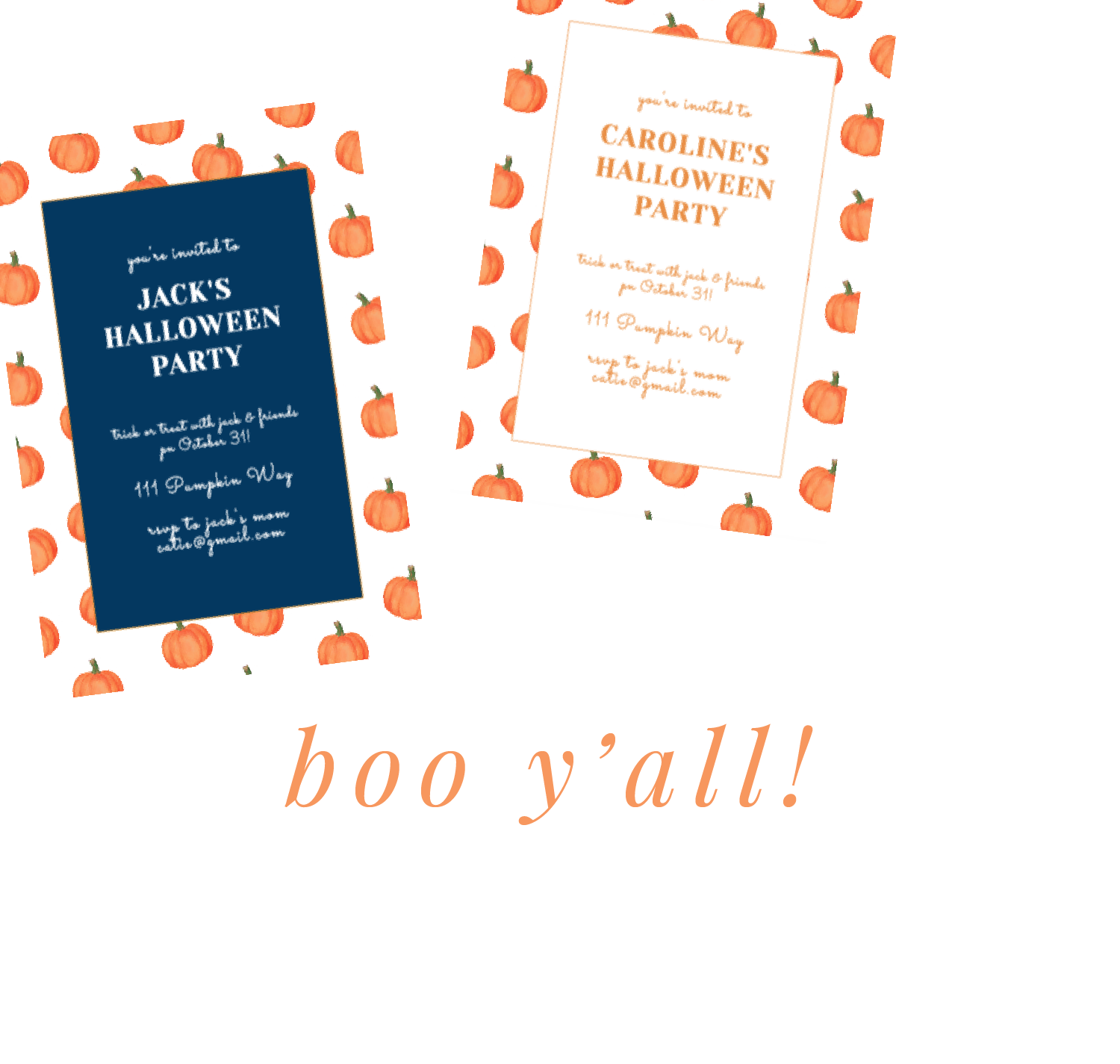 Watercolor Pumpkin Invitation