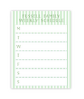Green Pastel Stripe Weekly Schedule