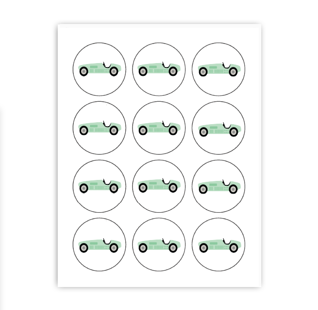 Car Cupcake Toppers