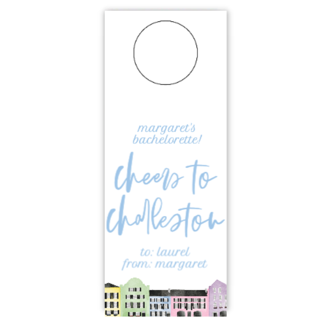 Charleston Wine Tag