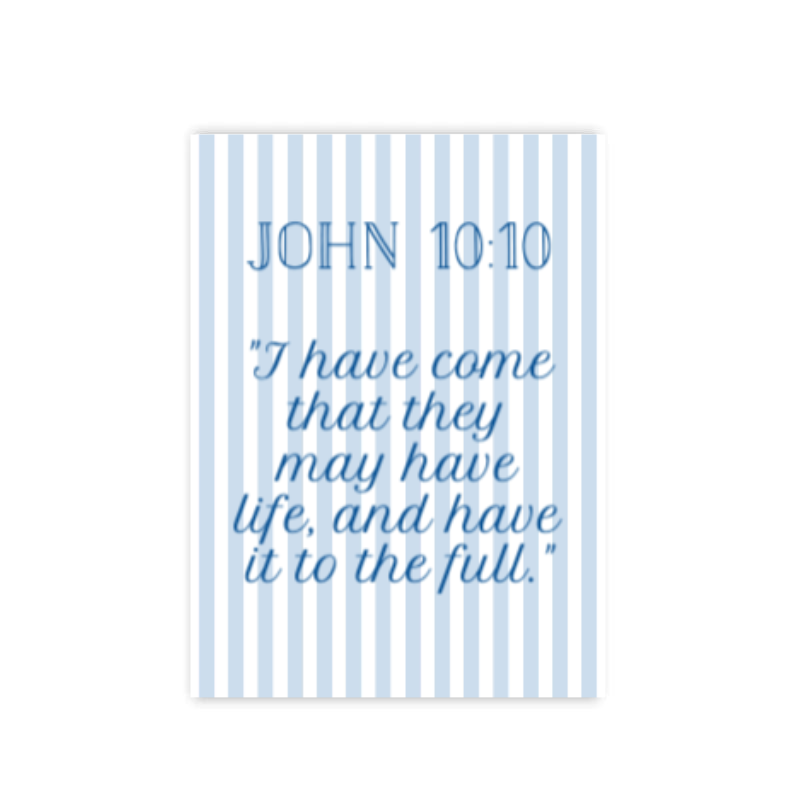 Blue Pastel Stripe Verse of The Week