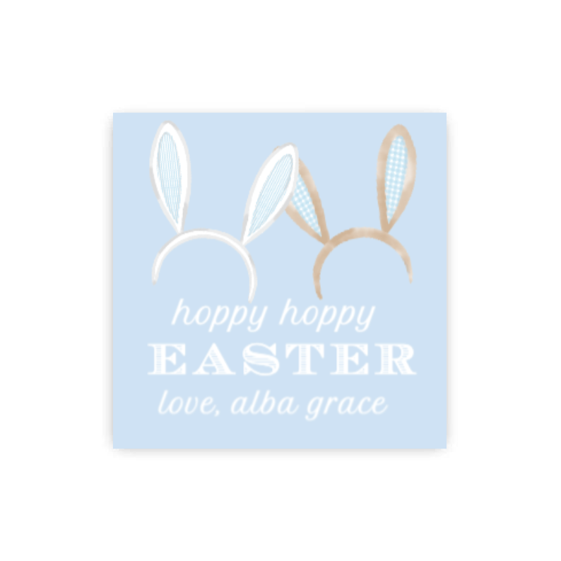Bunny Ears Gift Tags / Stickers