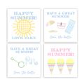 Summer Fun Gift Tags / Stickers