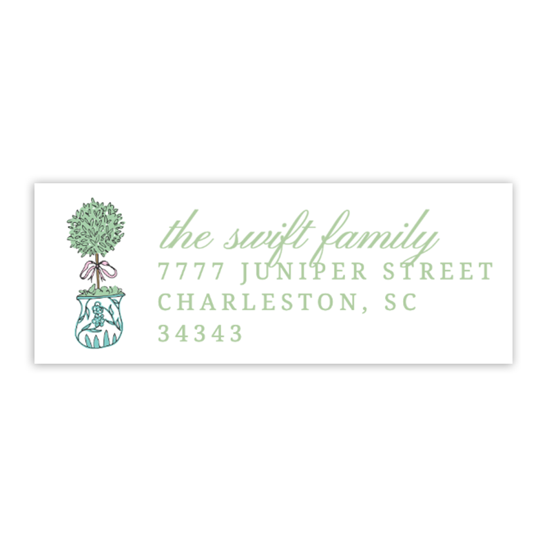 Sweet Topiary Address Labels