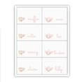Tea Party Buffet Labels / Placecards