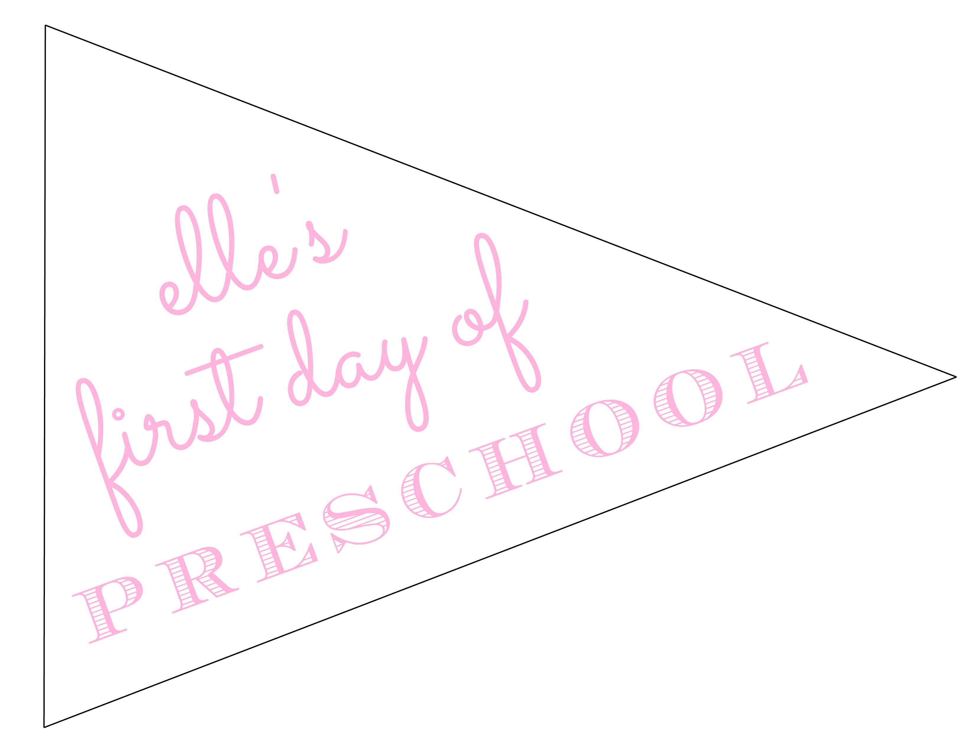 School Pennant Flag