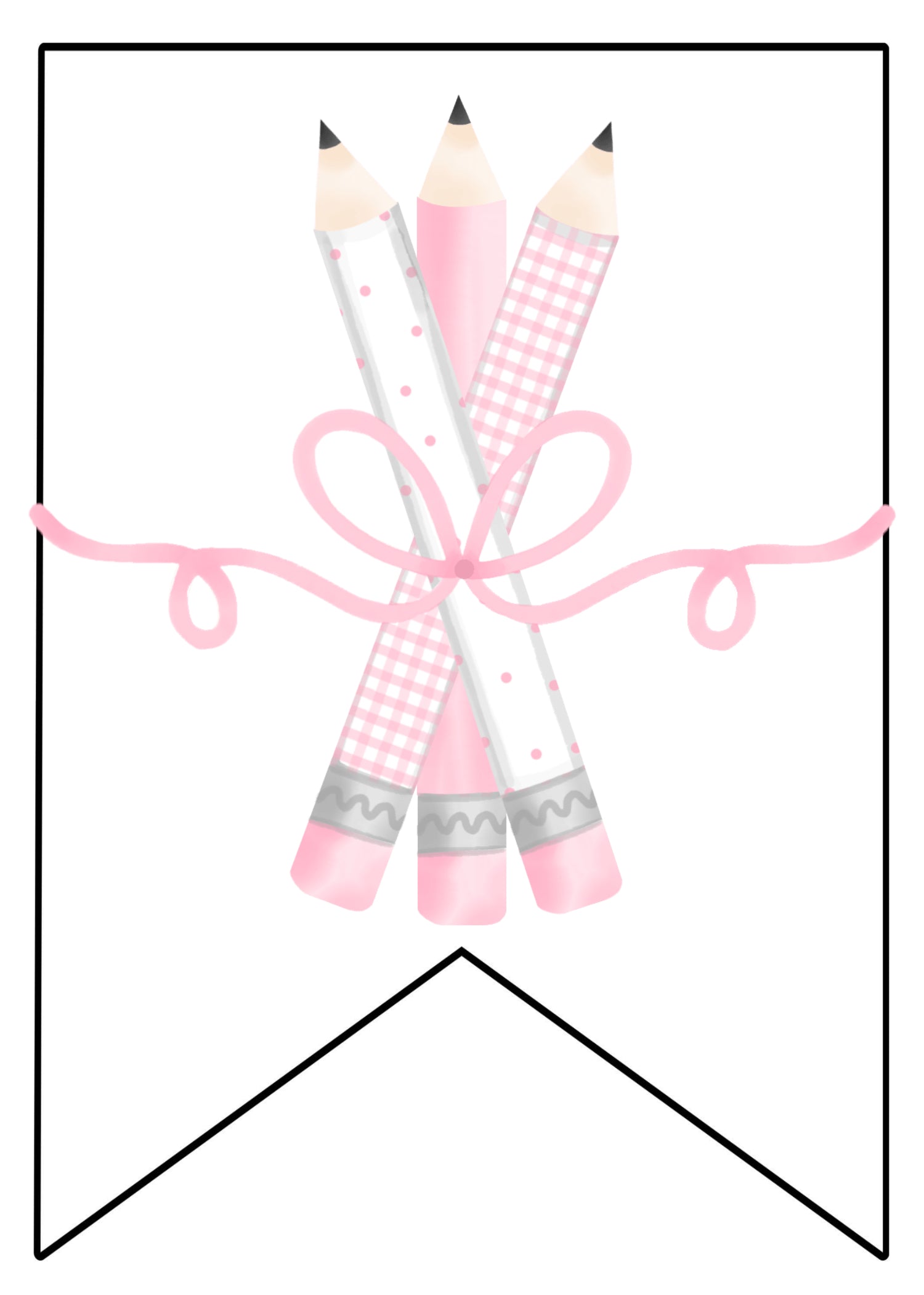 Pink Pencils Banner