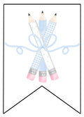 Blue Pencils Banner