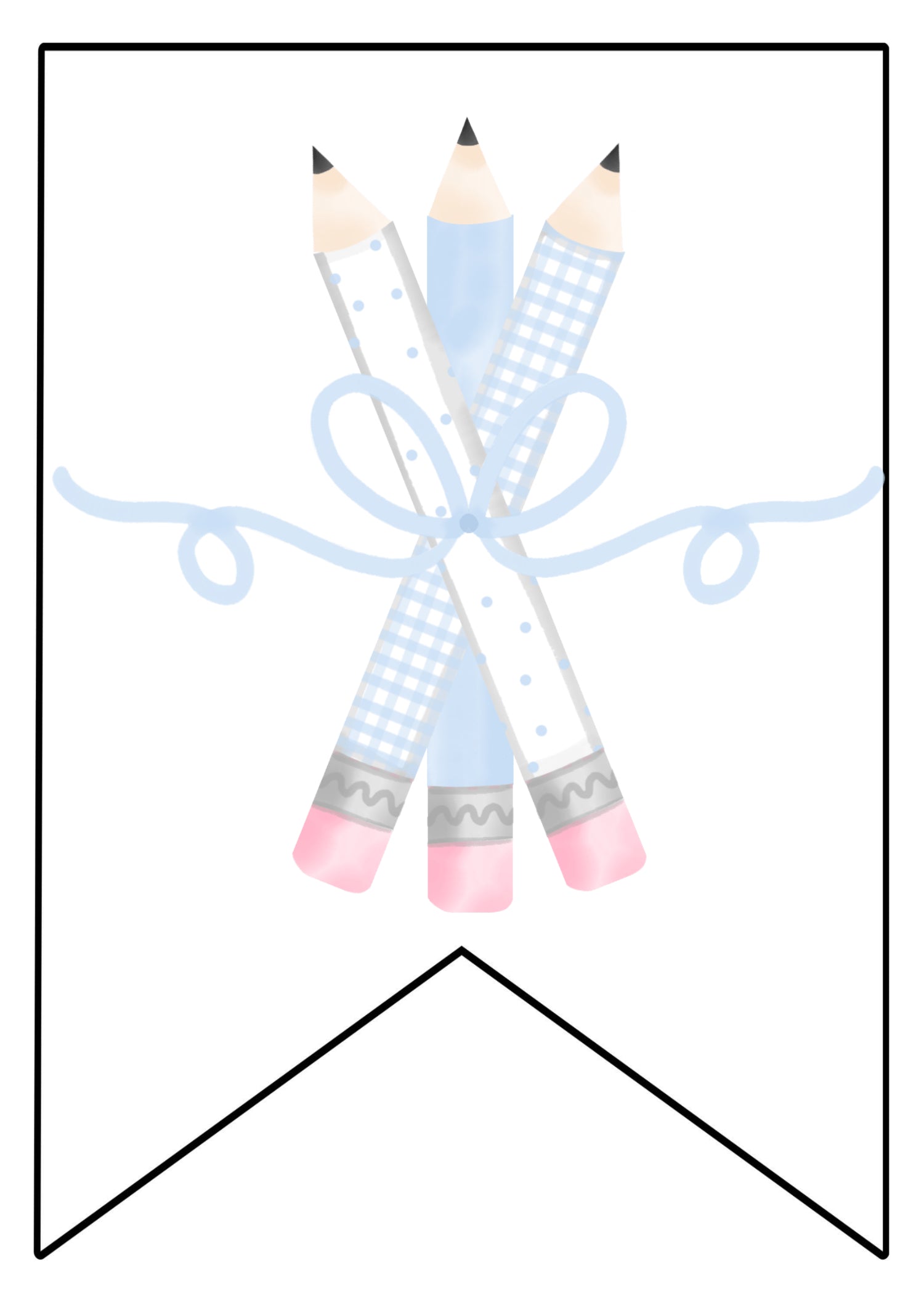 Blue Pencils Banner