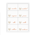 Turkey Buffet Labels / Placecards