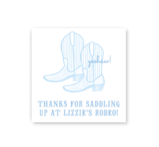 Blue Rodeo Gift Tags/ Stickers