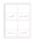 Pink Ribbon Buffet Labels / Placecards