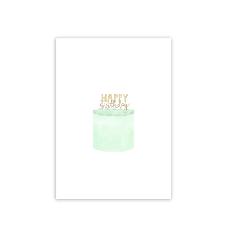 Happy Birthday  Folded Card