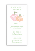 Pastel Pumpkin Long Menu