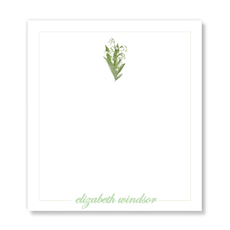 Lily Of The Valley Notepad