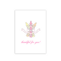 Pink Crayon Folded Card